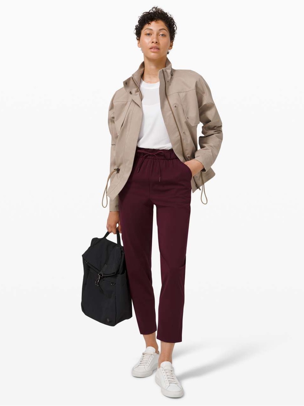 Lululemon Keep Moving 7/8 Pant in Cassis Luxtreme